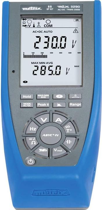Immagine prodotto Metrix Multimetro portatile MTX3290 Calibrazione (CAT III 1000V, CAT IV 300V)