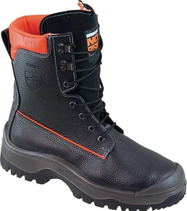 Produktbild HP Autozubehör Forstsicherheitsstiefel NoRisk Grösse 40 schwarz/orange Rindleder S3 SRC EN ISO 20345 / EN ISO 17249 (S3, 40)