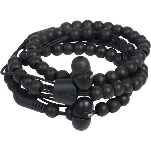 Wraps Cuffie Natural Line, legno (Cablato), Cuffie, Nero