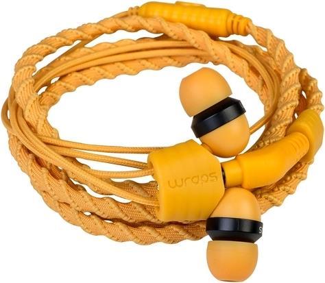 Actual product image Wraps Headphones Talk Line, Fabric, One Button Mic. (Cable)