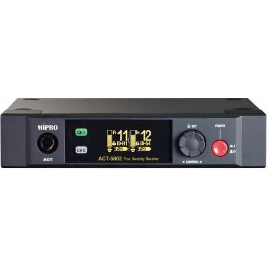 Mipro ACT-5802 Digitaler 2-Kanalempfänger, Mikrofon Zubehör