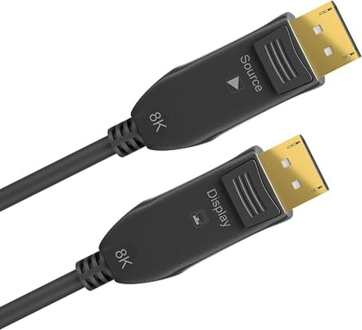 Actual product image Goobay Optical DisplayPort Hybrid Connecting Cable 1.4 (10 m)