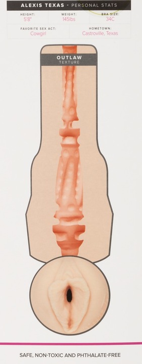 Actual product image Fleshlight Alexis Texas Outlaw