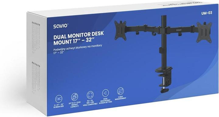 Immagine prodotto Savio UM-03 (Tavolo, 32", 9 kg)
