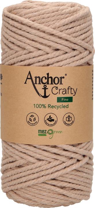 Actual product image Anchor Crafty fine (macramé yarn, twisted) approx. 3mm (65 m)