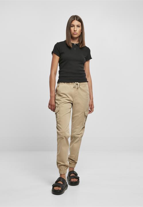 Produktbild Urban Classics Ladies Rib Polo Tee (S)