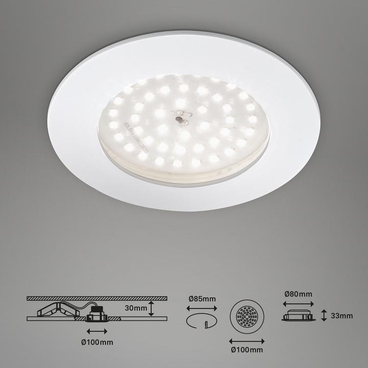 Produktbild Briloner LED-Bad-Einbauleuchte 10.5 W W (1000 lm)