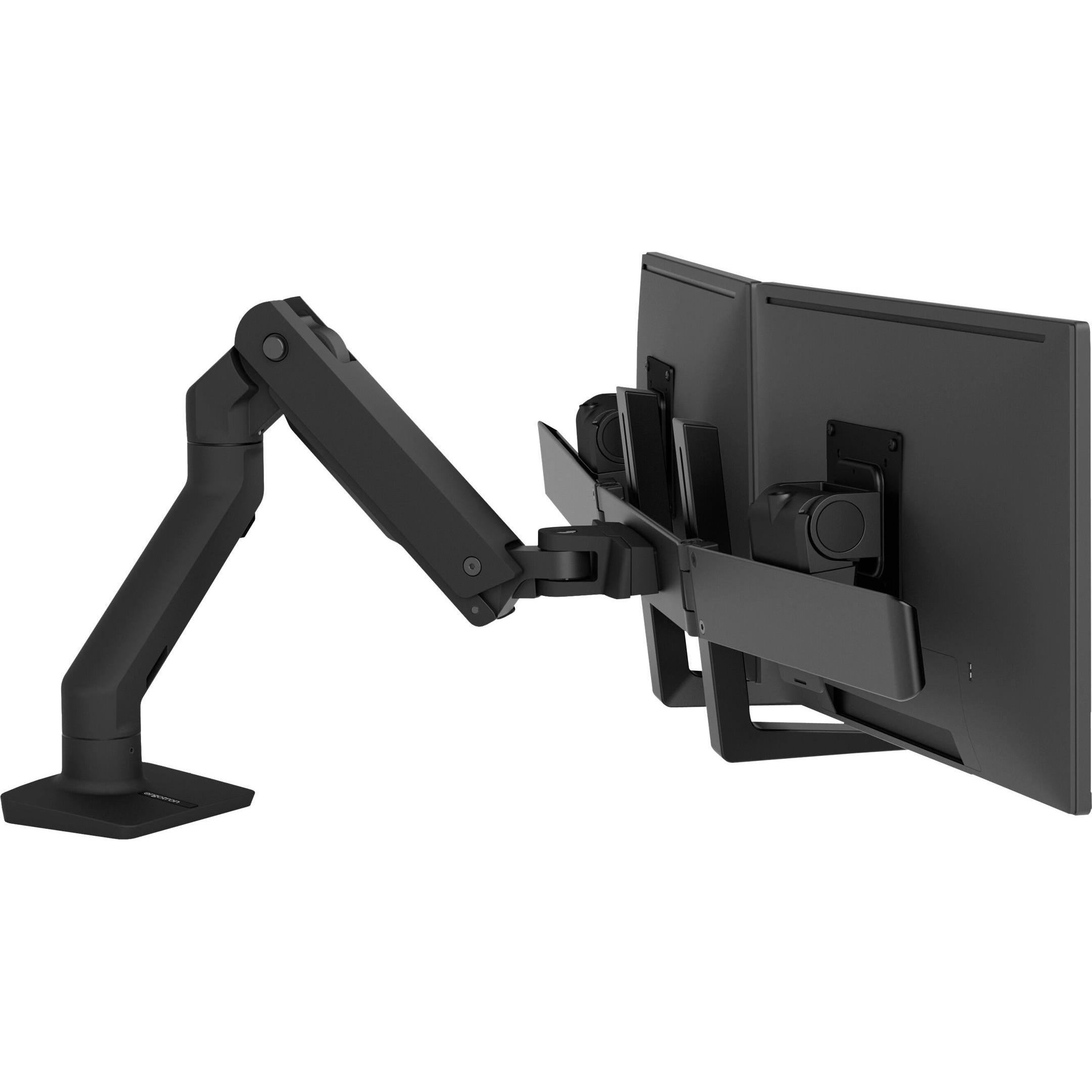 Ergotron HX Monitor Arm mit patentierter CF-Technologie (Tisch, 32"), Monitor Halterung, Schwarz