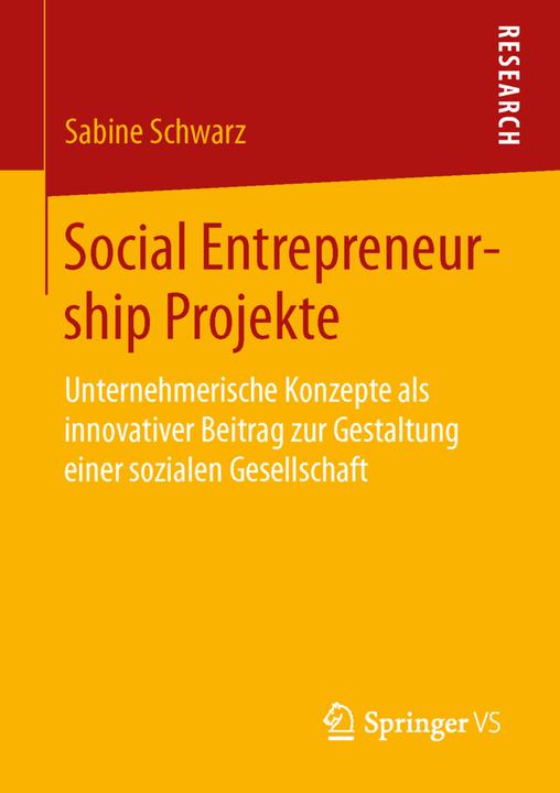 Produktbild Social Entrepreneurship Projekte (Deutsch, Sabine Schwarz, 2014)