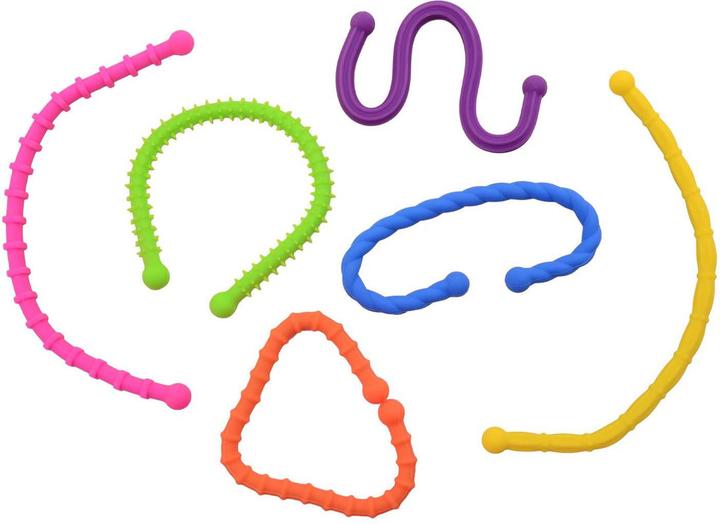 Actual product image Johntoy 6 Twister-Worms-Fidget in Geschenkbox
