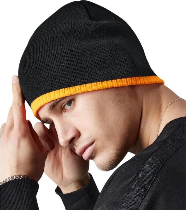 Actual product image Beechfield Unisex Adult Two Tone Knitted Beanie (One size)