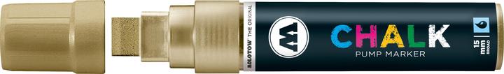 Produktbild Molotow Windowmarker Chalk nachfüllbar 15mm metallic gold (Gold, 15 mm, 1 x)