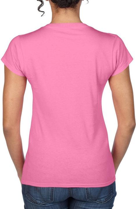 Actual product image Gildan Ladies Soft Style Short Sleeve V-Neck T-Shirt (M)