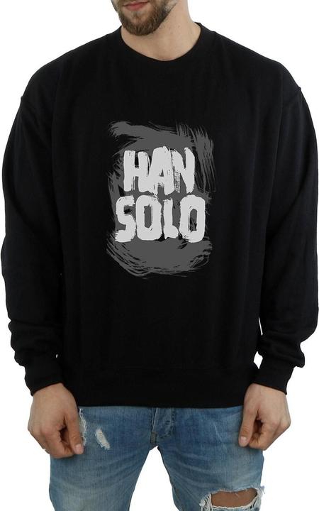 Actual product image Star Wars Mens Han Solo Text Sweatshirt (XL)
