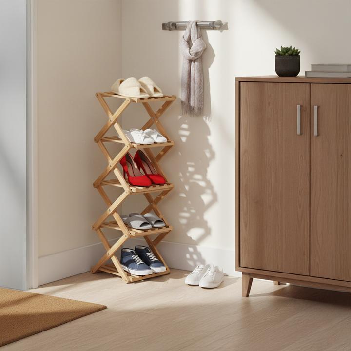 Produktbild Relaxdays Schuhregal faltbar (28 x 28 x 84 cm)