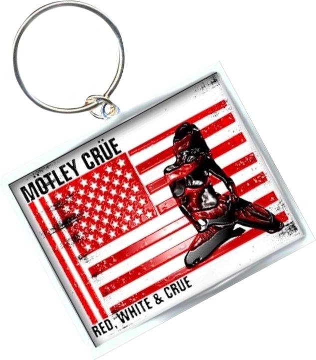 Actual product image Motley Crue Red, White & Crue Photo Print Keyring