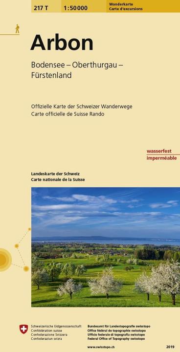 Actual product image Map 217T Arbon 1:50'000
