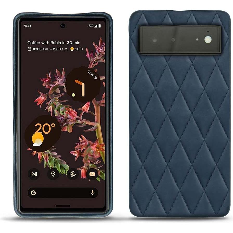 Noreve Lederschutzhülle (Google Pixel 6), Smartphone Hülle, Blau