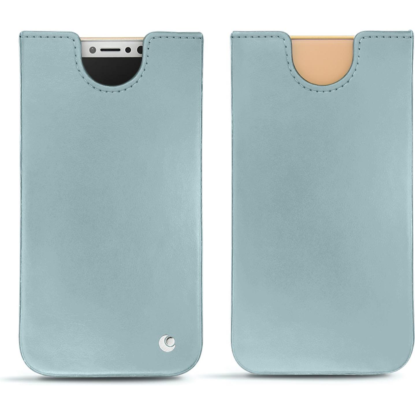 Noreve Lederschutzhülle (Apple iPhone X), Smartphone Hülle, Blau
