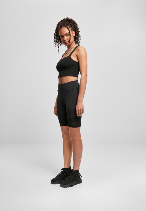 Immagine prodotto Urban Classics Pantaloncini da ciclismo Tech Mesh a vita alta da donna (L)