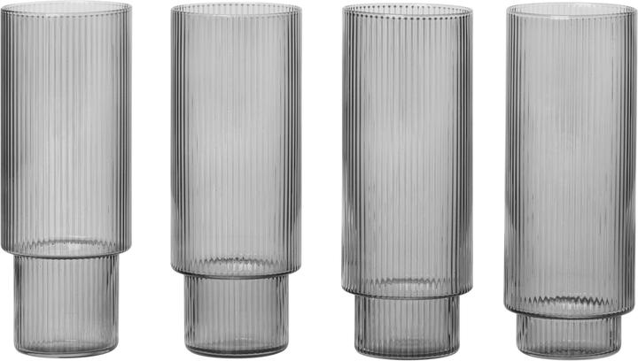 Image du produit Ferm Living Ondulation (3 dl, 4 x, Verres à long drink)
