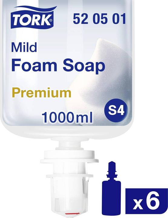 Actual product image Tork Mild Foaming Soap Starter Pack mildly perfumed formulation (Device, Liquid soap, 1000 ml)