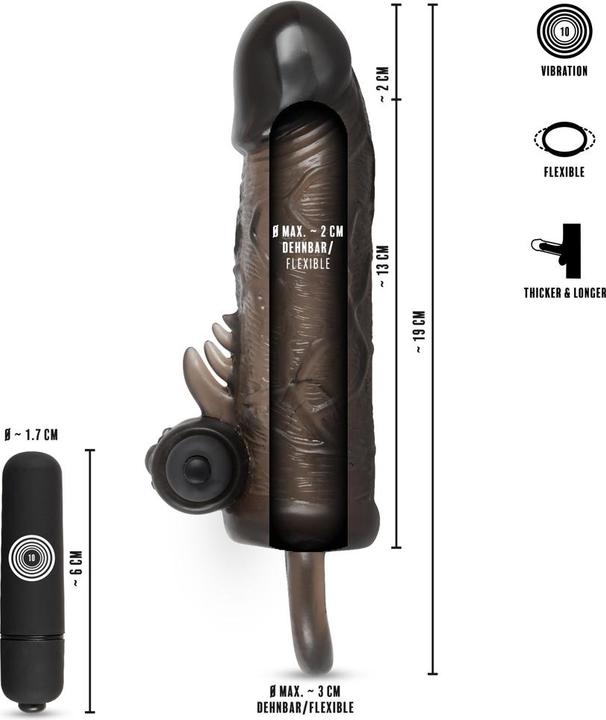 Produktbild Rebel Penishülle Mit Hodenring Und Vibro-Bullet