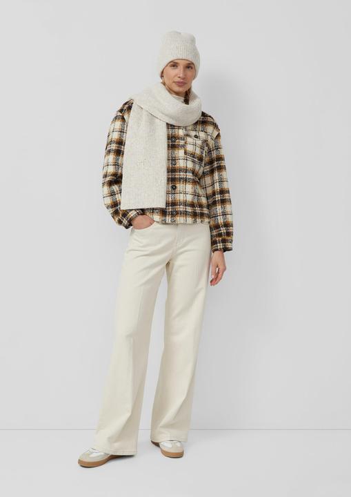 Immagine prodotto s.Oliver Tuch Breiter Strickschal mit Schmuckperlen-Details