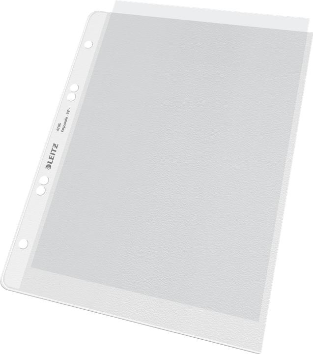 Actual product image Leitz Brochure sleeve extra strong, A5, PP, grained, 0,13 mm open top, document-proof, punching: 80-80- (A5, 100x)