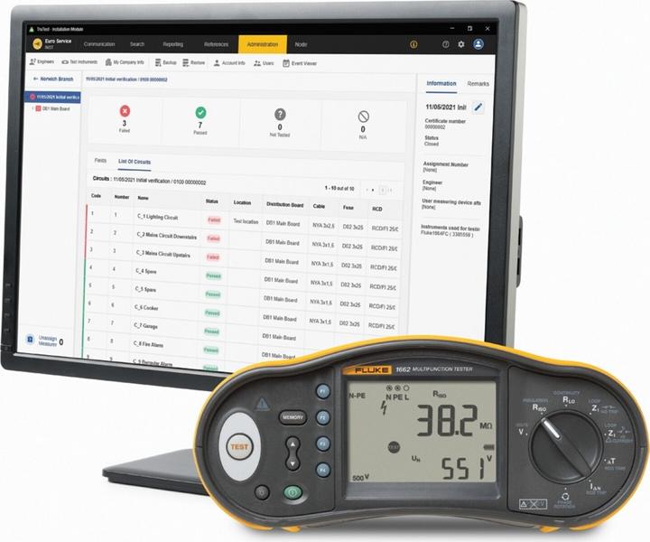 Produktbild Beha Amprobe Fluke 1664FC DE FTT KIT Installationstester-Set