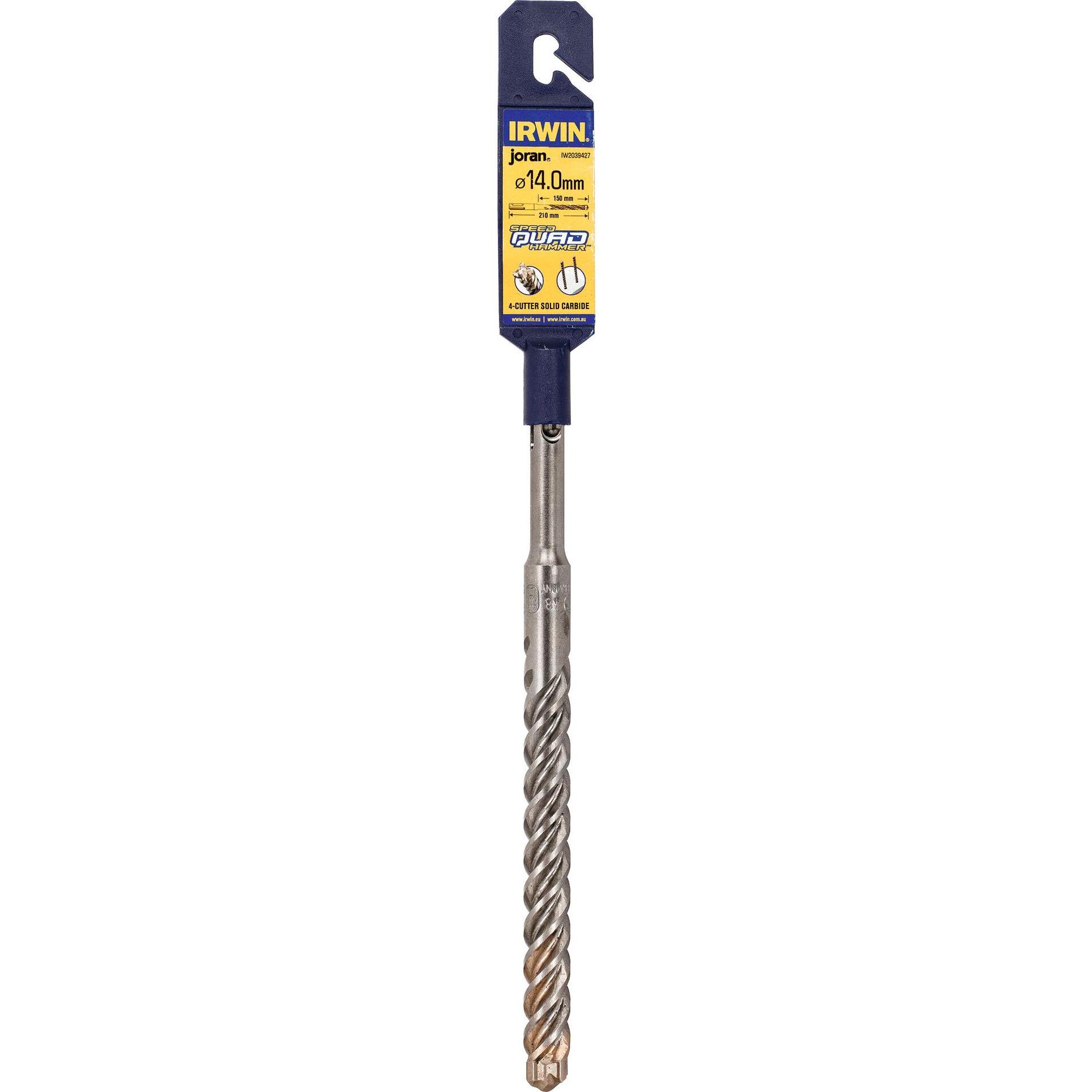 Thumbnail - Irwin, Bohrereinsatz, Speedhammer Quad Drill Bit 14.0 x 210mm (14 Millimeter)