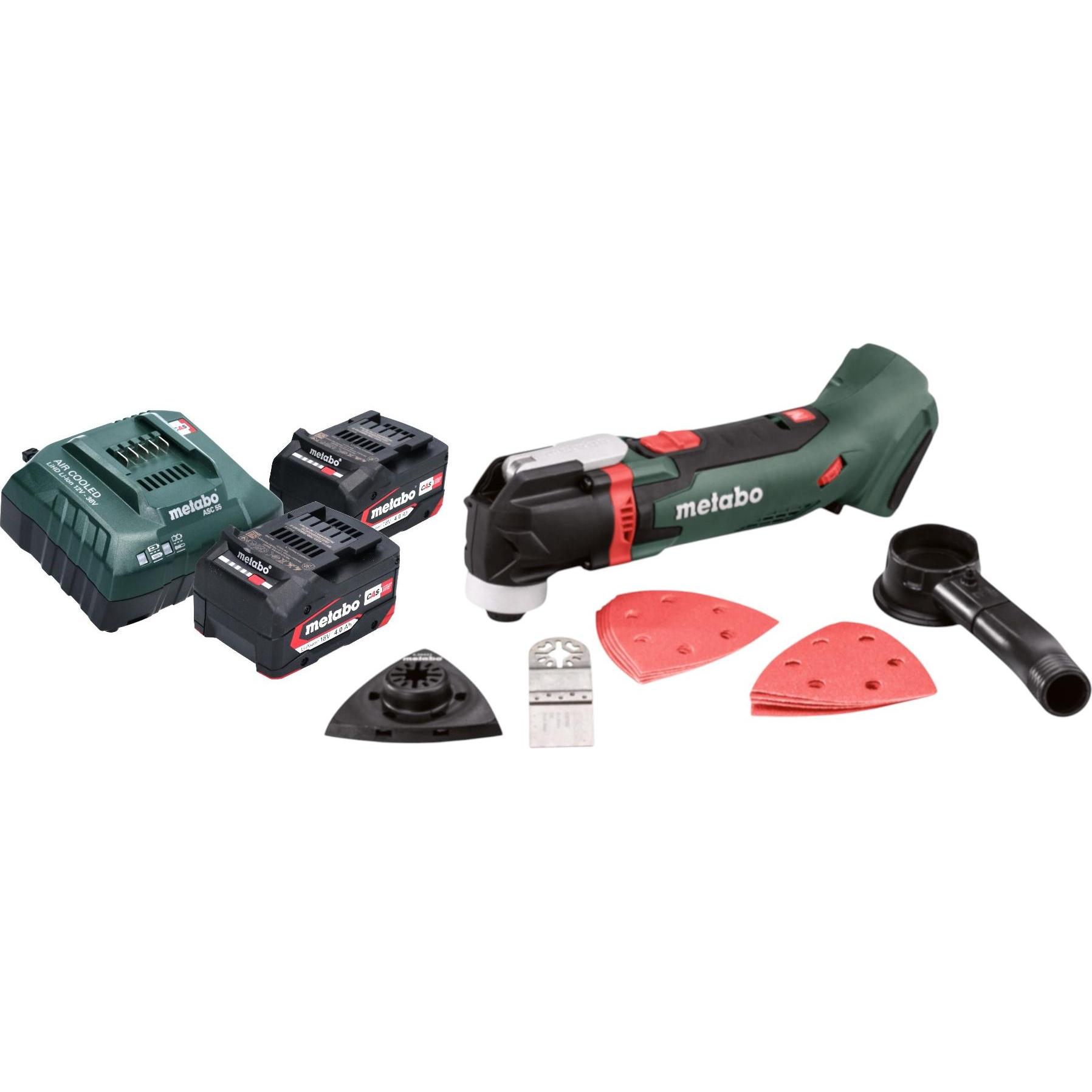 Metabo, Elettroutensile multifunzionale, MT 18 LTX Akku Multitool 18 V OIS / Starlock + 2x Akku 4,0 Ah + Ladegerät