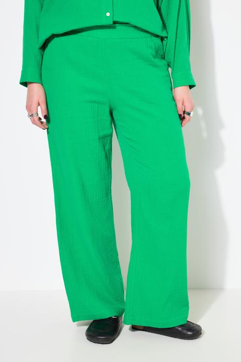 Produktbild Studio Untold Hose, wide Legs, Musselin, Elastikbund (58)