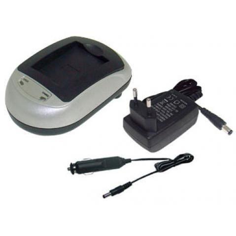 CoreParts AC+DC Combo Charger (Batteriefachabdeckung), Digitalkamera Zubehör, Schwarz