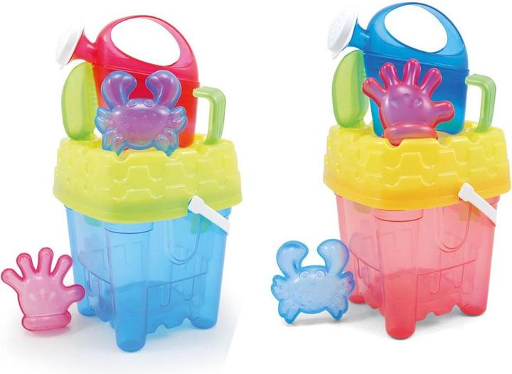 Adriatic Eimergarnitur Burg durchsichtig 18cm mit Giesser