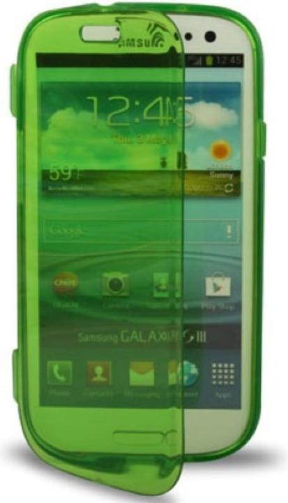 Produktbild König Design Handyhülle Flip Quer für Handy Samsung Galaxy S3 Grün (Samsung Galaxy S3, Samsung Galaxy S3 Neo)