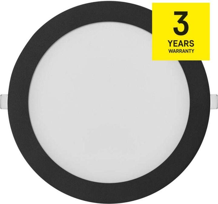 Produktbild Emos LED-Einbauleuchte NEXXO, rund, schwarz, 18W, mit Change CCT (1600 lm)