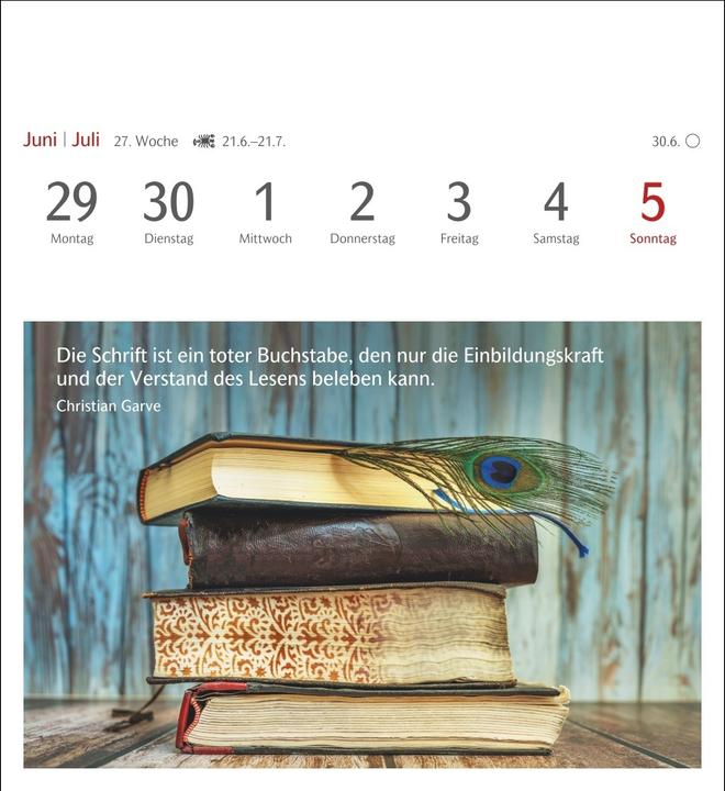 Actual product image Harenberg Die Welt der Bücher Postkartenkalender 2026 - Wochenkalender mit 53 Literaturpos (German)