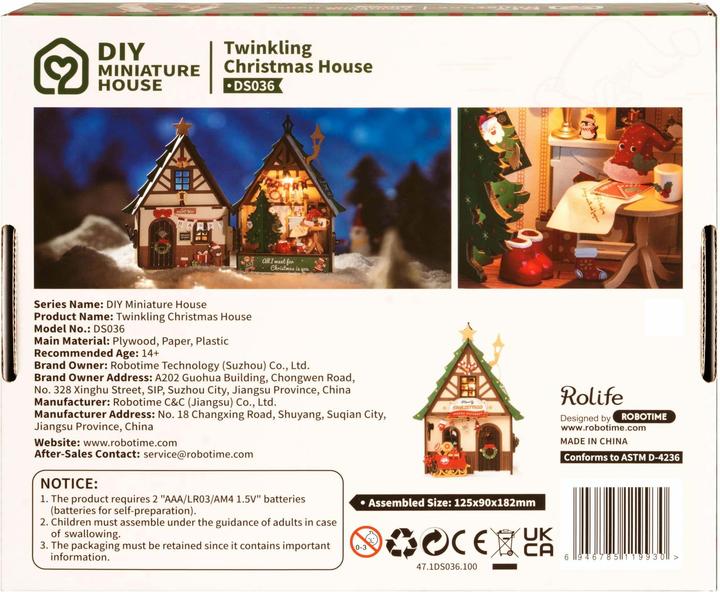 Produktbild Rolife DS036 - Glitzerndes Weihnachtshaus