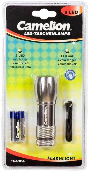 Image du produit Camelion CT-4004 Aluminium 9-LED torche + 3 x AAA batteries, carrying loop (10 cm)