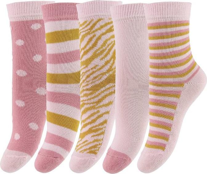 Produktbild Minymo Socken bedruckt 5er Set Light Rose Gr. 35 - 38 (5er Pack, 35 - 38)