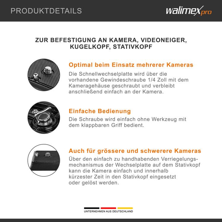 Actual product image Walimex Universal quick change plate (Tripod quick-release plate)