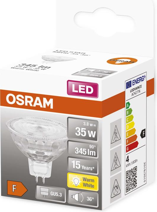 Actual product image Osram Led Star Mr16 (GU5.3, 3.80 W, 354 lm, 1 x, F)