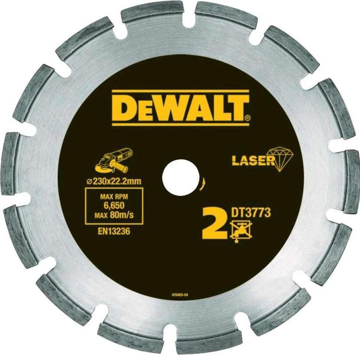 Actual product image DeWalt Dewa Diamond Cutting Disc DT3773XJ LaserHP2 230mm