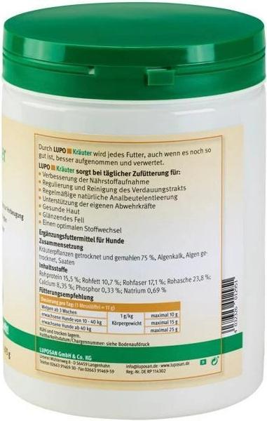Image du produit Luposan Complément alimentaire pour chiens Granulés aux herbes, 675 g (1 pcs, 768 g)