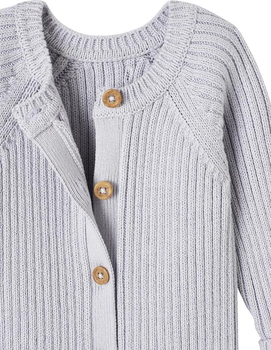Produktbild Vertbaudet Baby-Set: gerippter Strickoverall & Mütze mit Ohren (80)
