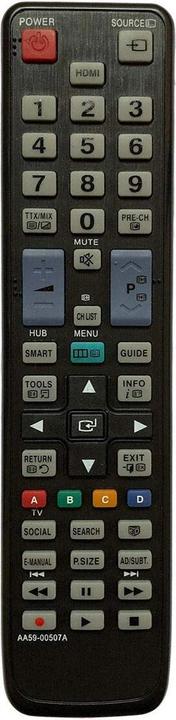 Azurano Fernbedienung kompatibel mit SAMSUNG AA59-00507A (Gerätespezifische Fernbedienung, Infrarot)