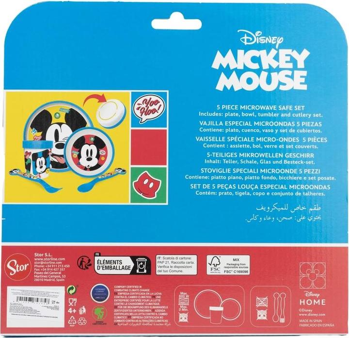 Produktbild Stor Mickey Mouse - Premium Geschirr-Set 5-teilig