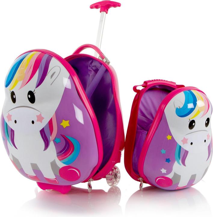 Actual product image Heys Travel Tots Kids Suitcase and Backpack, Unicorn (22 l)