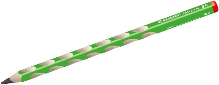 Produktbild STABILO Ergonomischer Dreikant-Bleistift für Rechtshänder - EASYgraph in grün - 12er Pack - Härtegra (3.15 mm, HB, 12 x)